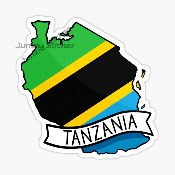 Car Accessories Zanzibar - Stiker Mobil Bendera TANZANIA ZANZIBAR Stiker
