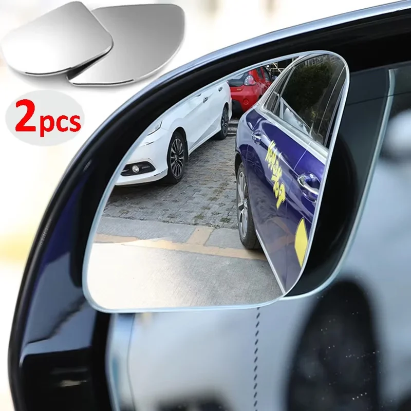 Car Blind Spot Mirror - 2Pcs Cermin Titik Buta Mobil Logam,