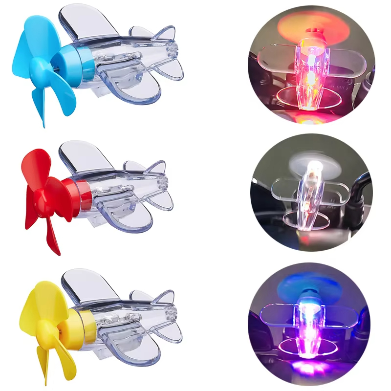Car Accessories Light - Ornamen Pesawat LED Bertenaga Angin untuk