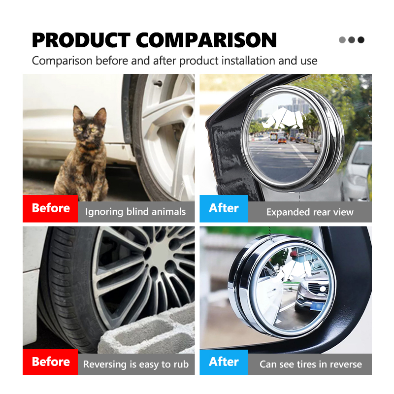Kaca Spion Mobil Cermin Bundar - Car Blind Spot Mirror ulasan dan harga