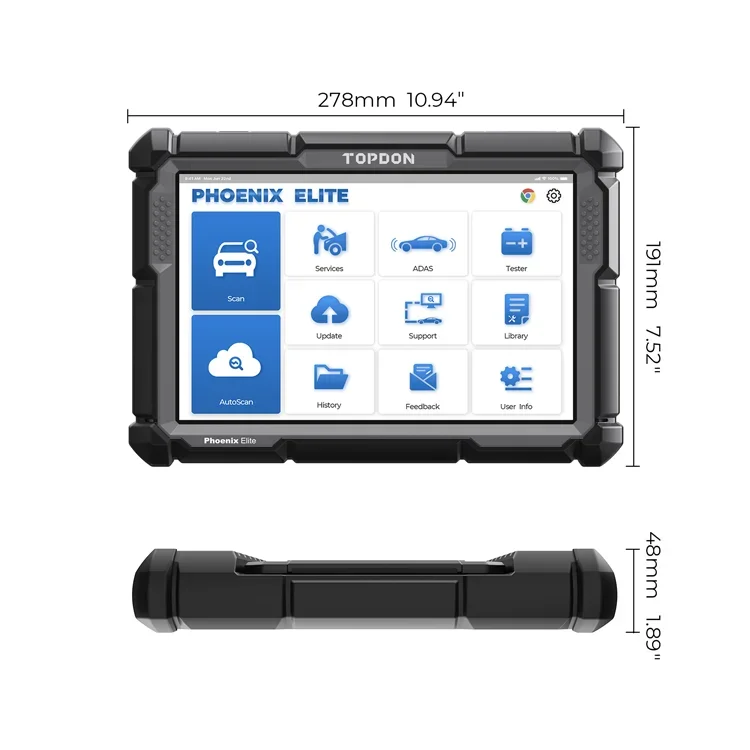 TOPDON PHOENIX ELITE Alat Pemi - Obd2 Scanner ulasan dan harga
