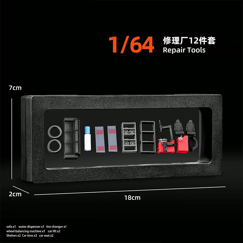 Set Properti Bengkel Mobil 1:6 - Car Accessories Shop ulasan dan harga