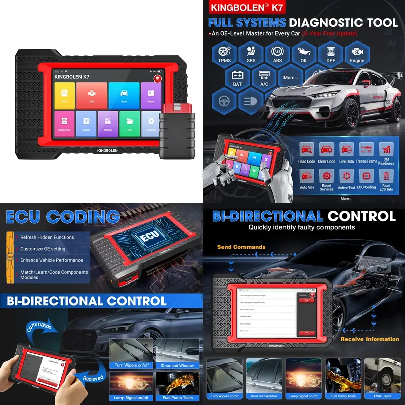 Kingbolen K7 Pemindai Otomotif - Obd2 Scanner ulasan dan harga