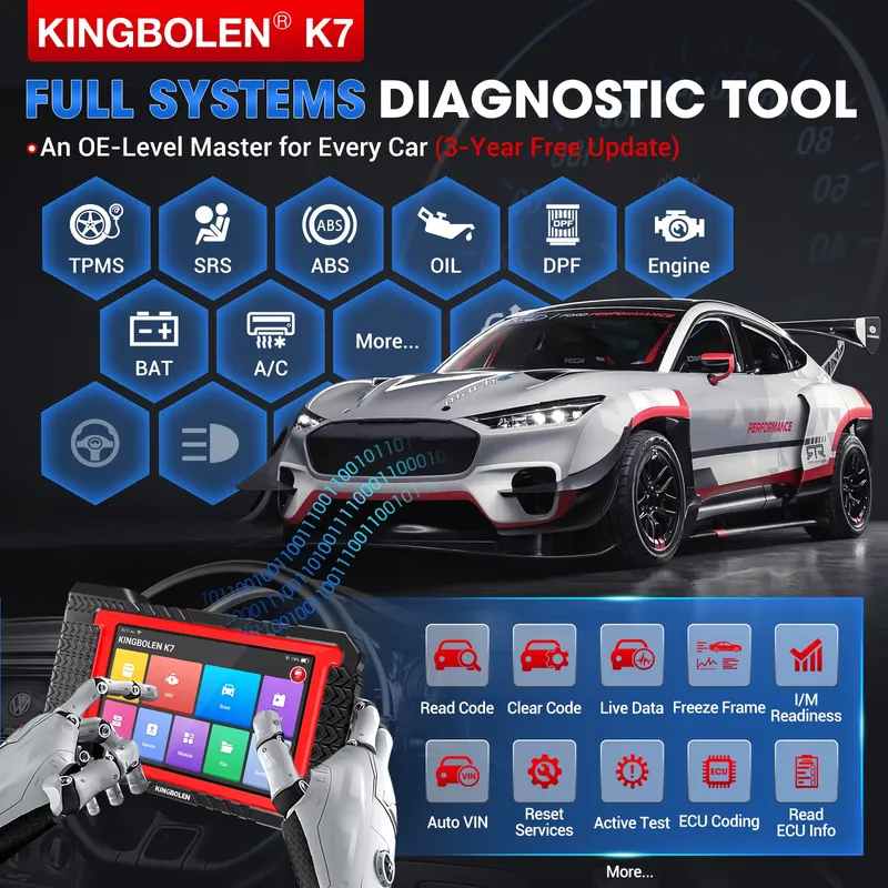 Kingbolen K7 Pemindai Otomotif - Obd2 Scanner ulasan dan harga