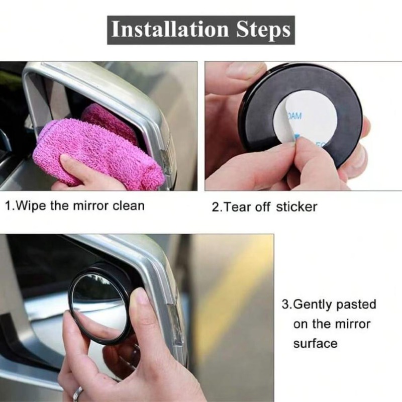 2 Buah Cermin Titik Buta Cembu - Car Blind Spot Mirror ulasan dan harga