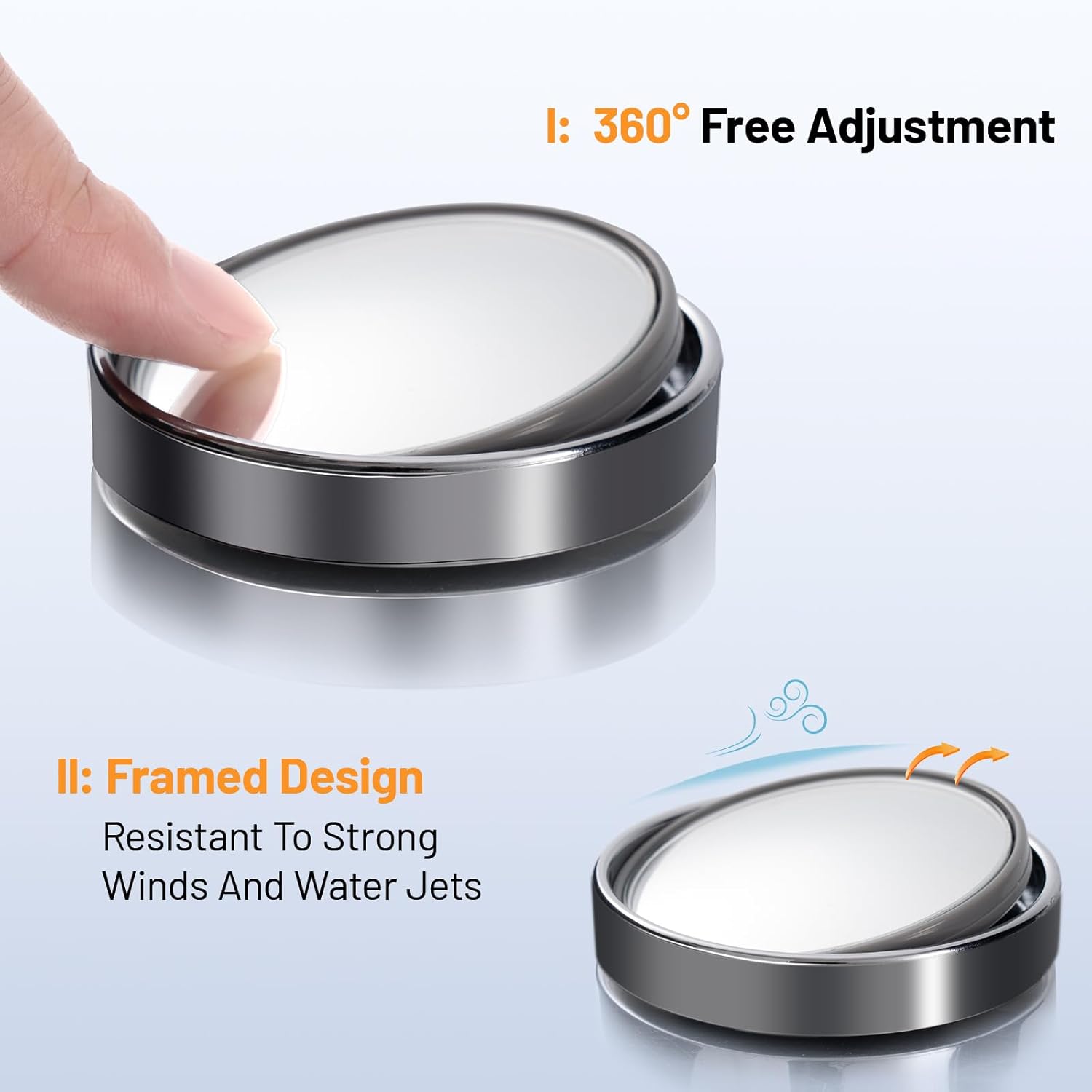 Cermin Blind Spot Bulat WildAu - Car Blind Spot Mirror ulasan dan harga